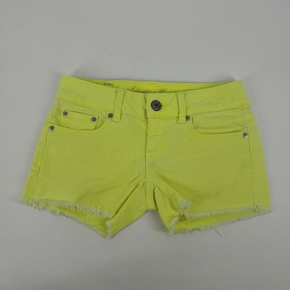 American Eagle Cut-off  Yellow Denim Jean Size 00